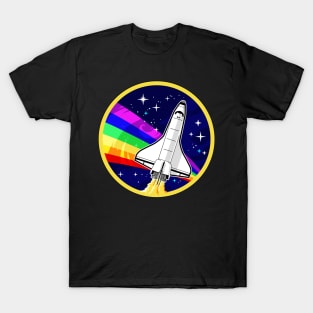 NASA Rainbow Pride Spaceflight Badge T-Shirt